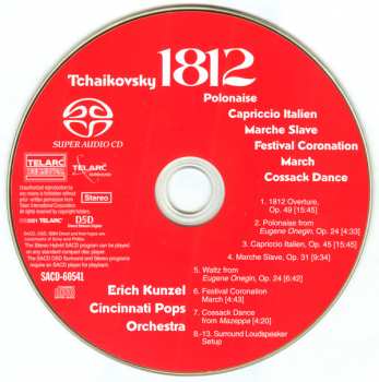 SACD Pyotr Ilyich Tchaikovsky: Tchaikovsky 1812 Overture (New DSD Recording)