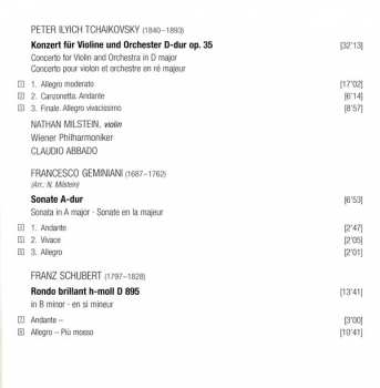 CD Pyotr Ilyich Tchaikovsky: Violin Concerto • Encores By Gemini, Schubert, Liszt, Stravinsky, Mussorgsky