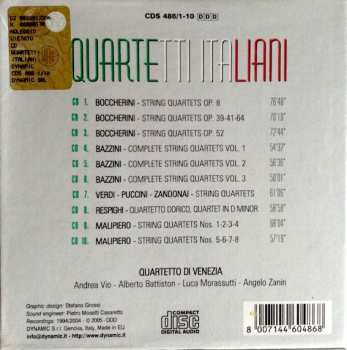 10CD/Dobozkészlet Quartetto D'Archi Di Venezia: Quartetti Italiani