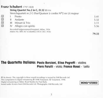 CD Wolfgang Amadeus Mozart: The Quartetto Italiano