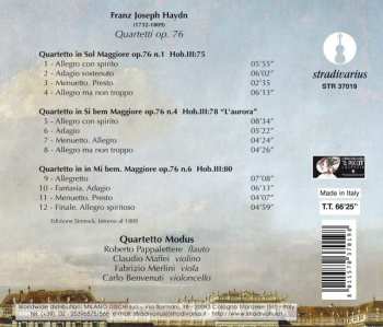 CD Joseph Haydn: Quartetti Op. 76 Per Flauto E Trio D'Archi Vol. 2 
