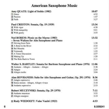 CD Alan Hovhaness: American Saxophone Music