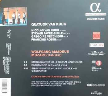 CD Quatuor Van Kuijk: Mozart