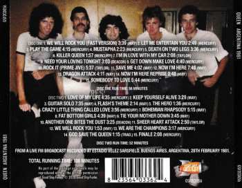 2CD Queen: Argentina 1981 - The Complete Buenos Aires Broadcast
