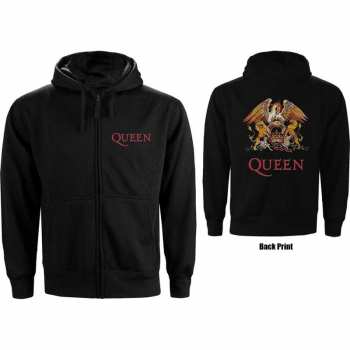 Merch Queen: Dámská Mikina Na Zip Classic Crest  S
