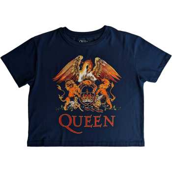 Merch Queen: Női Crop Top Classic Crest