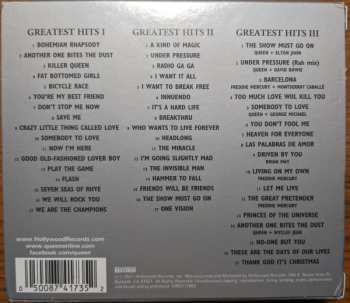 3CD Queen: Greatest Hits I II & III (The Platinum Collection)