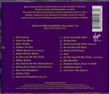 CD Queen: Live At The Rainbow '74