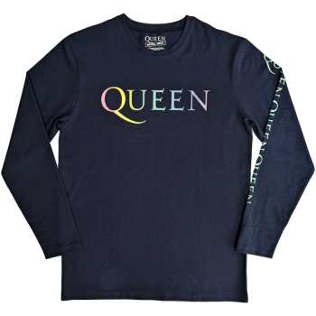 Merch Queen: Long Sleeve Póló Rainbow Crest