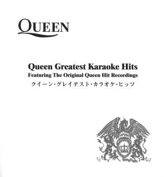 2CD Queen: Greatest Karaoke Hits - Featuring The Original Queen Hit Recordings