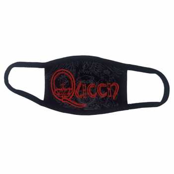 Merch Queen: Maszk Red Retro Logo Queen
