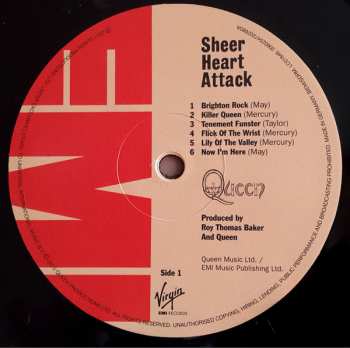 LP Queen: Sheer Heart Attack LTD