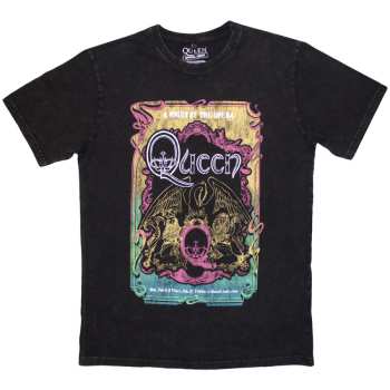 Merch Queen: Stone Wash Póló A Night At The Opera Tour '76