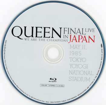 Blu-ray Queen: We Are The Champions - Final Live In Japan