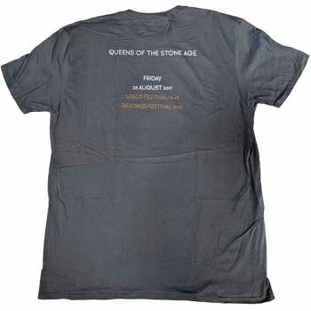 Merch Queens Of The Stone Age: Queens Of The Stone Age Unisex T-shirt: Villains R&l 2017 (back Print) (small) S