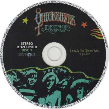 2CD Quicksilver Messenger Service: Live At The Fillmore West 3 July 1971