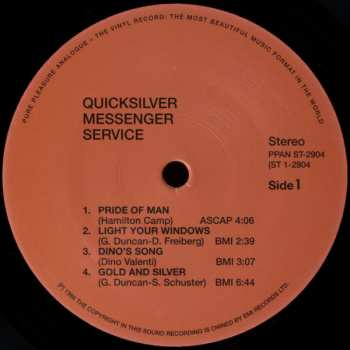 LP Quicksilver Messenger Service: Quicksilver Messenger Service LTD