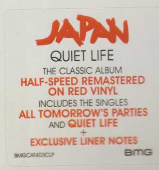 LP Japan: Quiet Life LTD | CLR