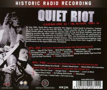 2CD Quiet Riot: Live In Ohio '83 / Texas '84