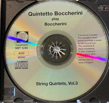 CD Luigi Boccherini: Quintets, Vol.3