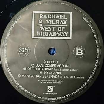 LP Rachael & Vilray: West Of Broadway