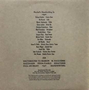 LP Rachel's: Handwriting LP