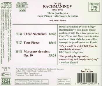 CD Sergei Vasilyevich Rachmaninoff: Morceaux De Salon / Three Nocturnes / Four Pieces