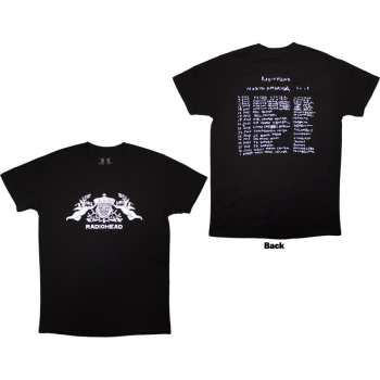 Merch Radiohead: Radiohead Unisex Organic T-shirt: Bearhead Crest (black) (back Print) (small) S
