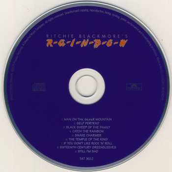 CD Rainbow: Ritchie Blackmore's Rainbow