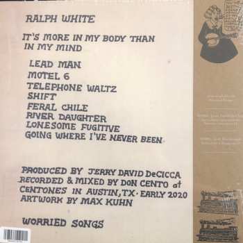 LP Ralph E. White: It's More In My Body Than In My Mind