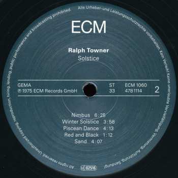 LP Ralph Towner: Solstice