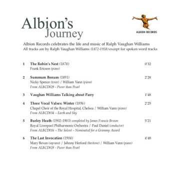 CD Ralph Vaughan Williams: Albion's Journey: The Life And Work Of Ralph Vaughan Williams