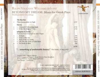 CD Ralph Vaughan Williams: Beyond My Dream: Music For Greek Plays
