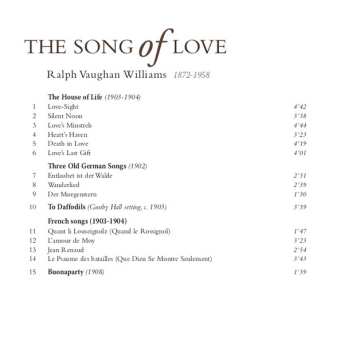 CD Ralph Vaughan Williams: The Song Of Love