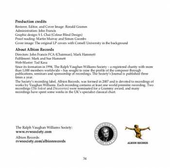 CD Ralph Vaughan Williams: RVW From America: Forgotten Recordings Of The 50s.