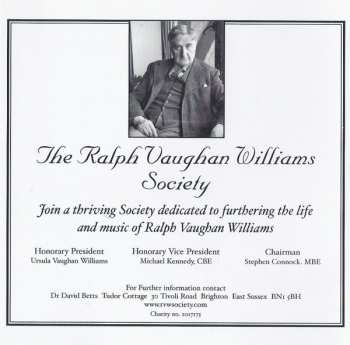 CD Ralph Vaughan Williams: Willow-Wood / The Sons Of Light / Toward The Unknown Region / Five Variants Of Dives And Lazarus