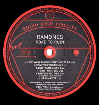 LP Ramones: Road To Ruin LTD | NUM