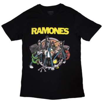 Merch Ramones: Póló Cartoon Band