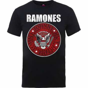 Merch Ramones: Póló Red Fill Seal 