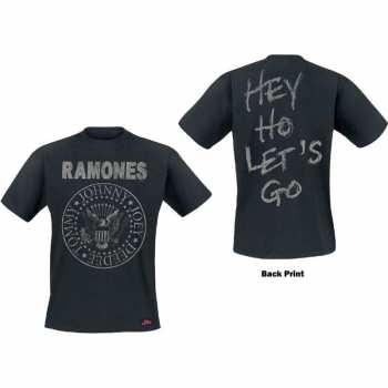 Merch Ramones: Tričko Seal Hey Ho  S