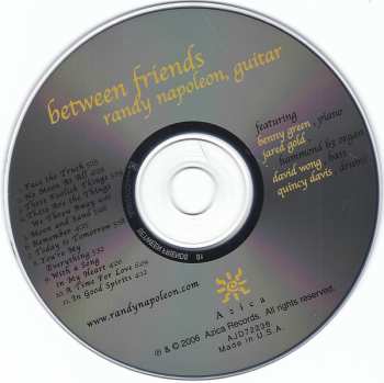 CD Randy Napoleon: Between Friends