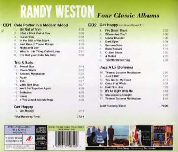 2CD Randy Weston: Four Classic Albums: Cole Porter In A Modern Mood / Trio & Solo / Get Happy / Jazz A La Bohemia