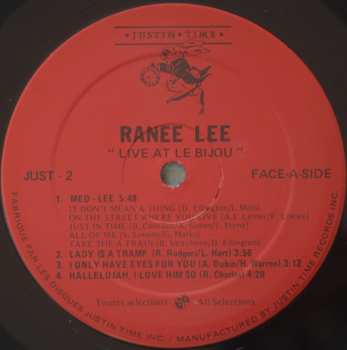 LP Ranee Lee: Live At Le Bijou
