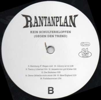 LP Rantanplan: Kein Schulterklopfen (Gegen Den Trend)