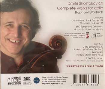 2CD BBC Symphony Orchestra: Complete Works For Cello