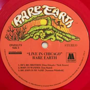 2LP Rare Earth: Live in Chicago DLX | LTD | CLR