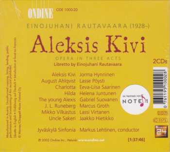 2CD Einojuhani Rautavaara: Aleksis Kivi (Opera In Three Acts)