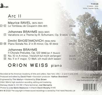 CD Johannes Brahms: Arc II