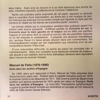 CD Manuel de Falla: Piano Concertos: G Major • D Major (For The Left Hand) / Nights In The Gardens Of Spain