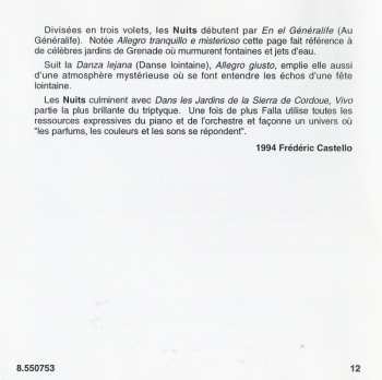 CD Manuel de Falla: Piano Concertos: G Major • D Major (For The Left Hand) / Nights In The Gardens Of Spain